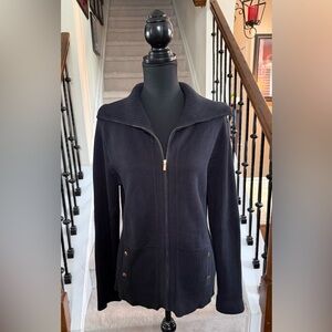 Jones New York Sweater with Zip Front